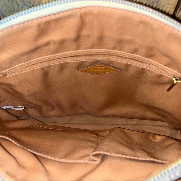 Fossil Canvas Bag with With Leather Trim - Picture 12 of 12